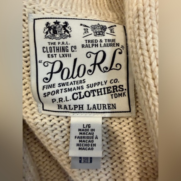 Polo Ralph Lauren Regular Fit Letterman Cardigan - Picture 8 of 8